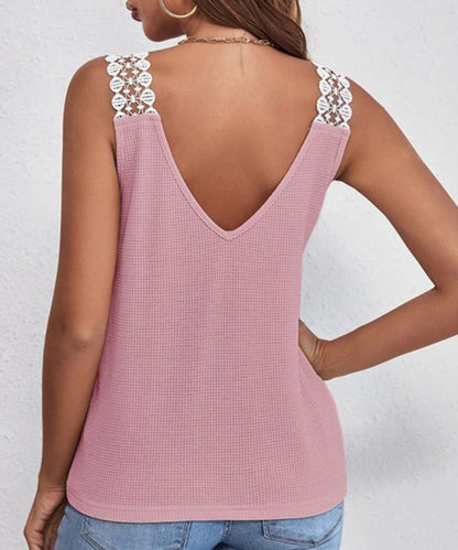 Elara™ | Summer Lace Waffle Vest 😍