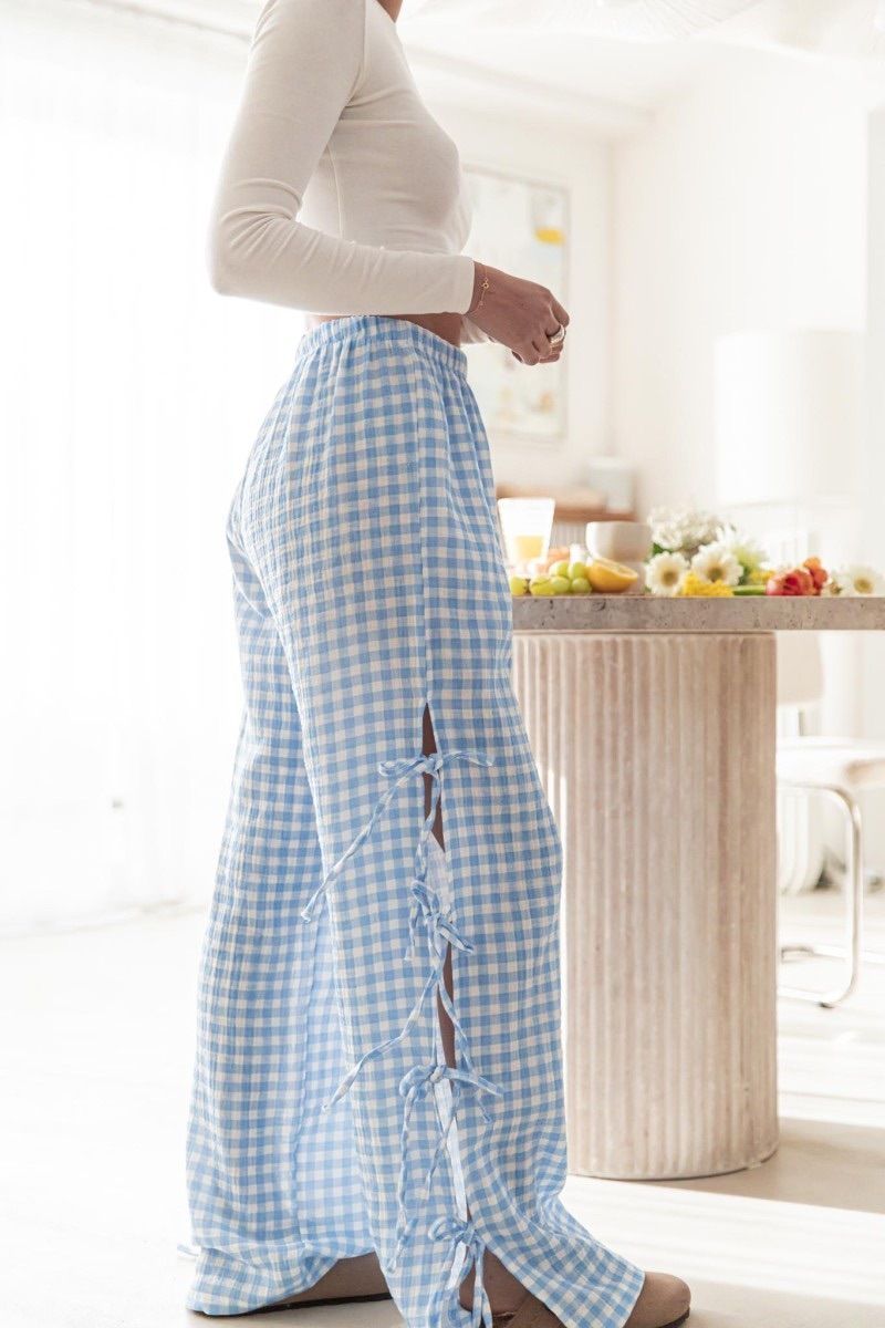 Yingie™- Wide Gingham Pants