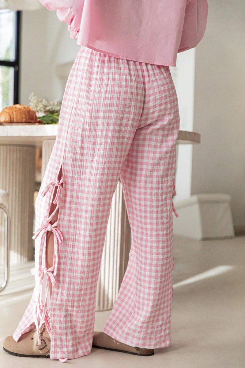 Yingie™- Wide Gingham Pants