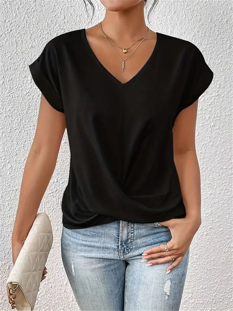 Belle™- V-Neck Simple Daily Shirt