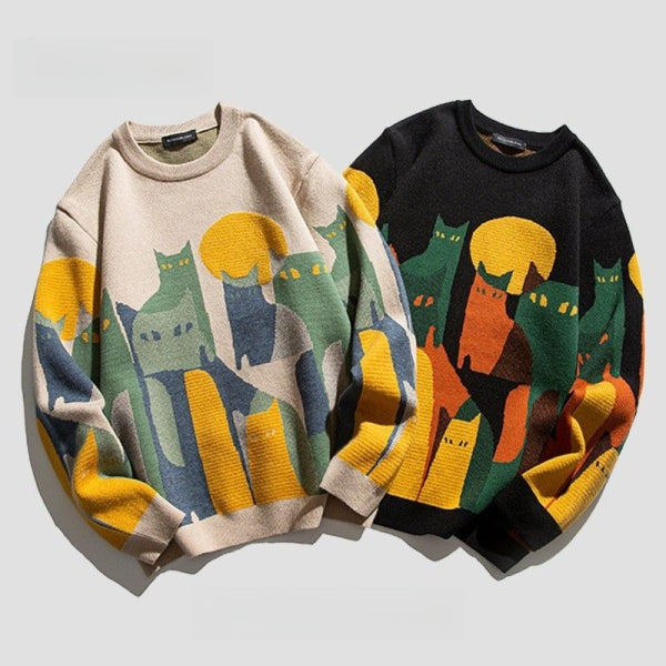 Kent™- Vintage Desert Cats Sweater