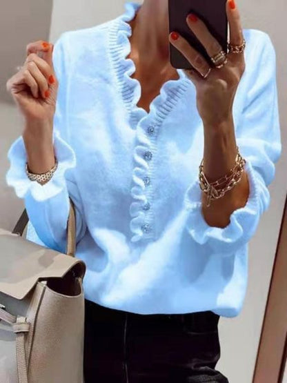 Amanda™ - Stylish Ruffled Sweater