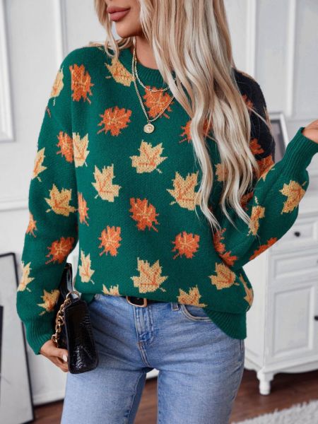 Kaci™ - Autumn Maple Leaf Sweater