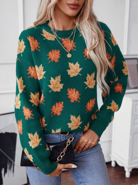 Kaci™ - Autumn Maple Leaf Sweater