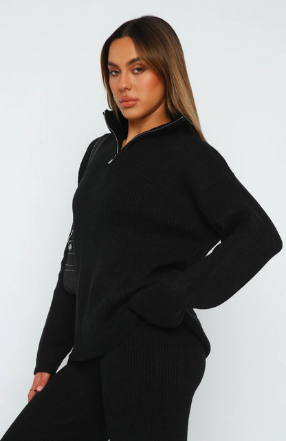 Quarter™ - Zip Long Sleeve Top and Pants Set