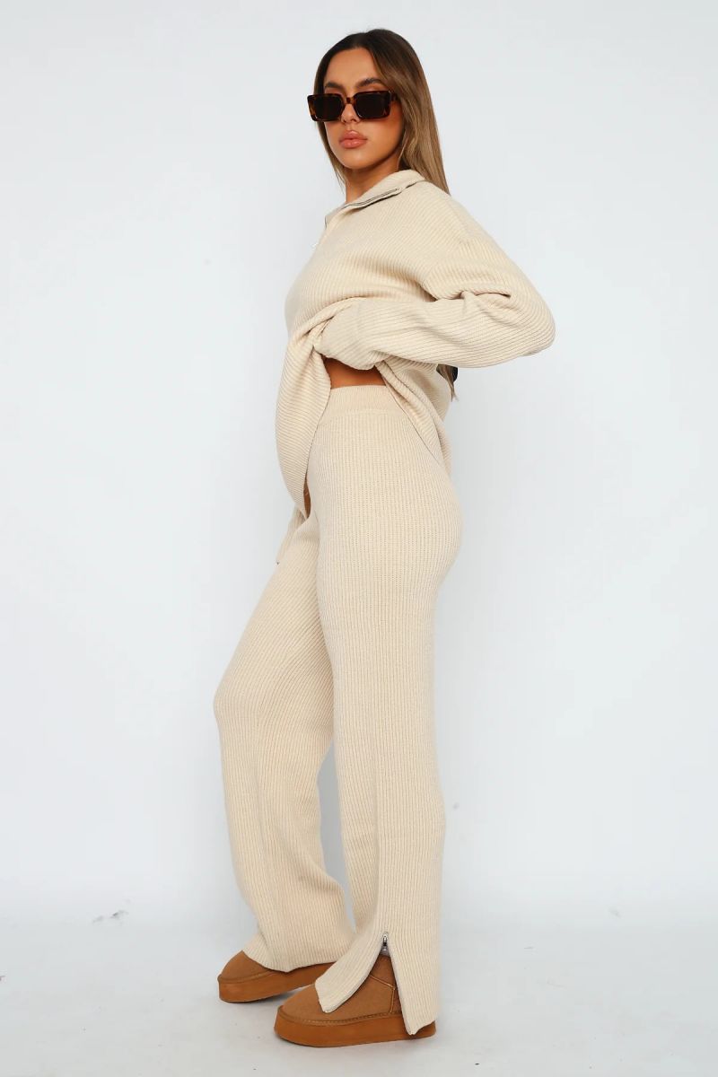 Quarter™ - Zip Long Sleeve Top and Pants Set