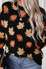 Kaci™ - Autumn Maple Leaf Sweater