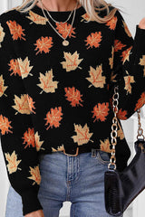 Kaci™ - Autumn Maple Leaf Sweater