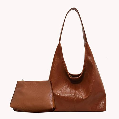 Aurora™ - Leather Shoulder Bag + small handbag