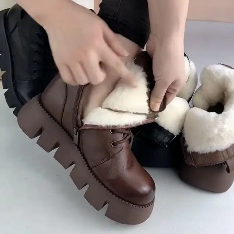 Sofia™ - Muffin Leather Boots