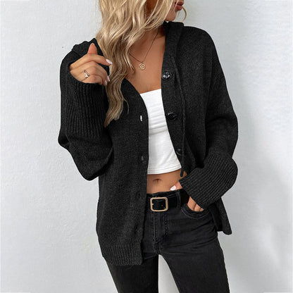 Alona™-  Knitted Hoodie Cardigan